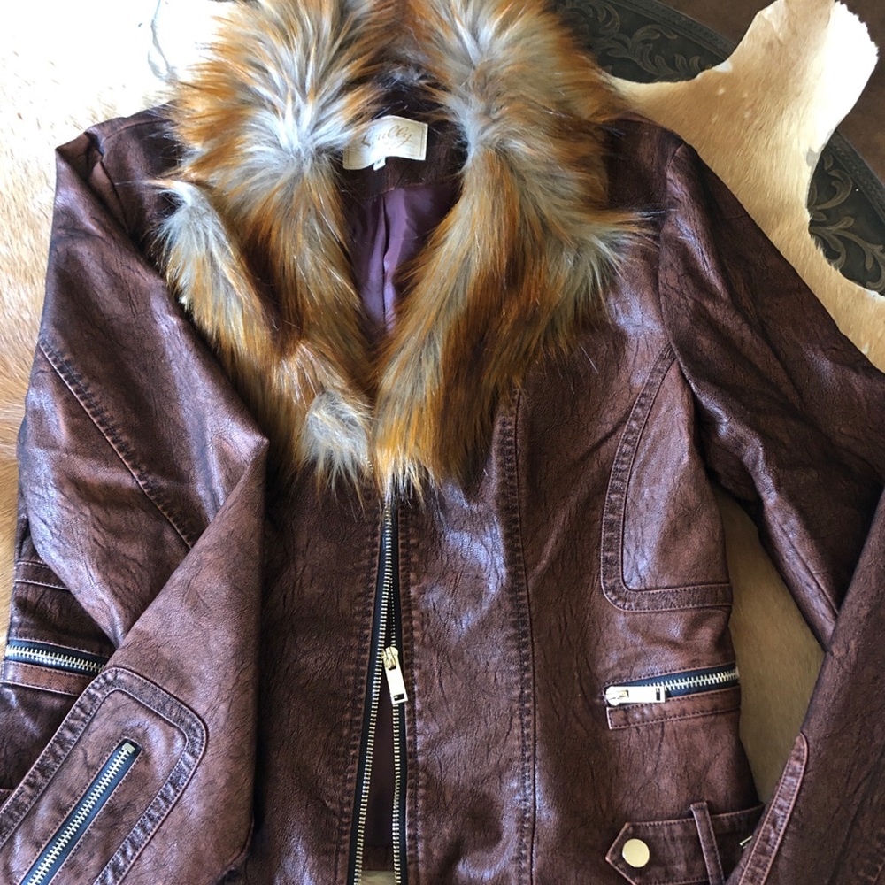 Scully Faux Fur Copper Jacket